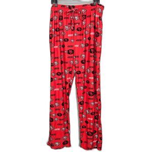 NFL Team Apparel San Francisco 49ers Pajama Pants Lounge Pants Size XL Red